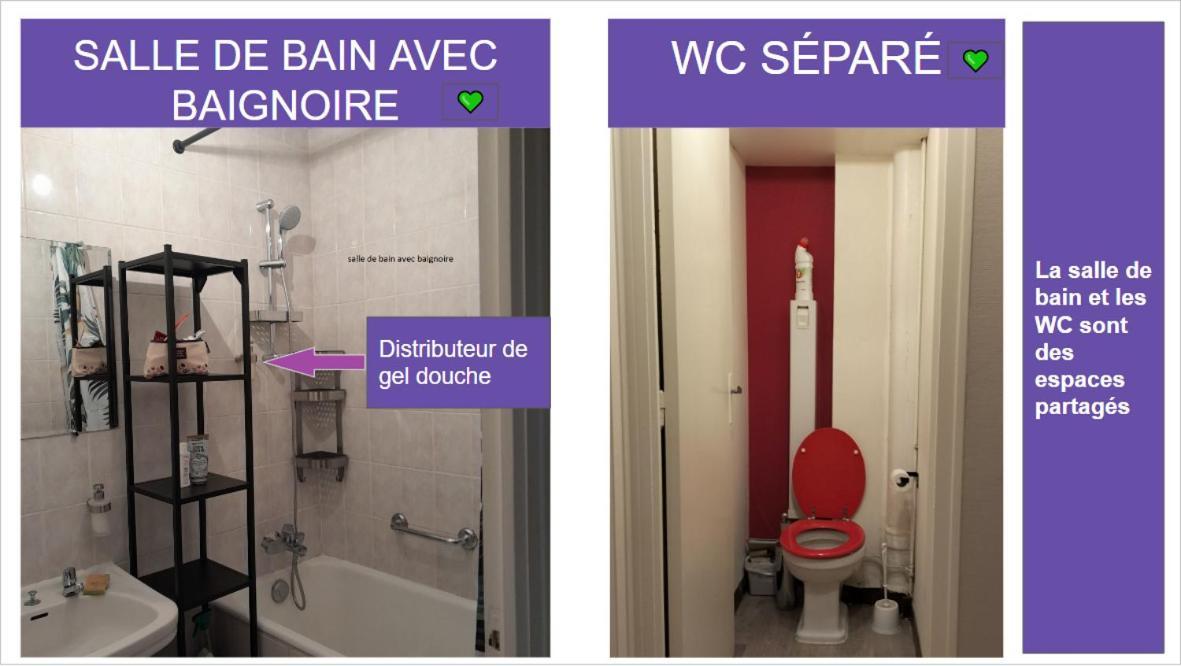 Spacieuse-tv-metro Clemenceau-dans En Colocation Habitación en casa particular *